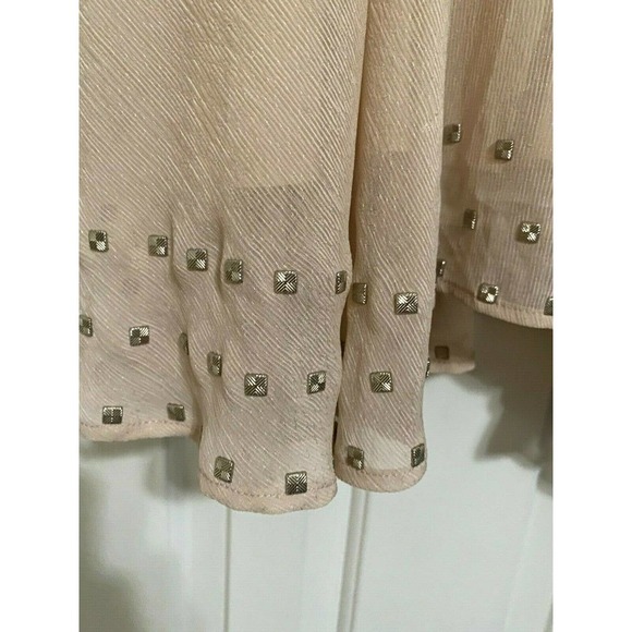 Lucca Couture Sleeveless Mini Dress Large Dusty Rose embellished w metal studs - Picture 5 of 9